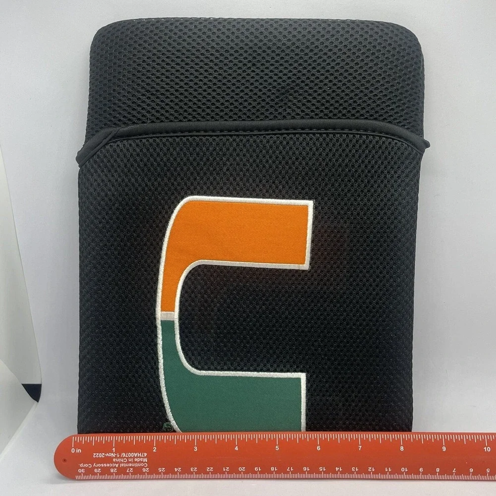 New Miami Hurricanes Cover Tablet Sleeve Case Fits Most Tablets Black